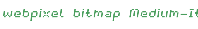 webpixel bitmap Medium-Italic